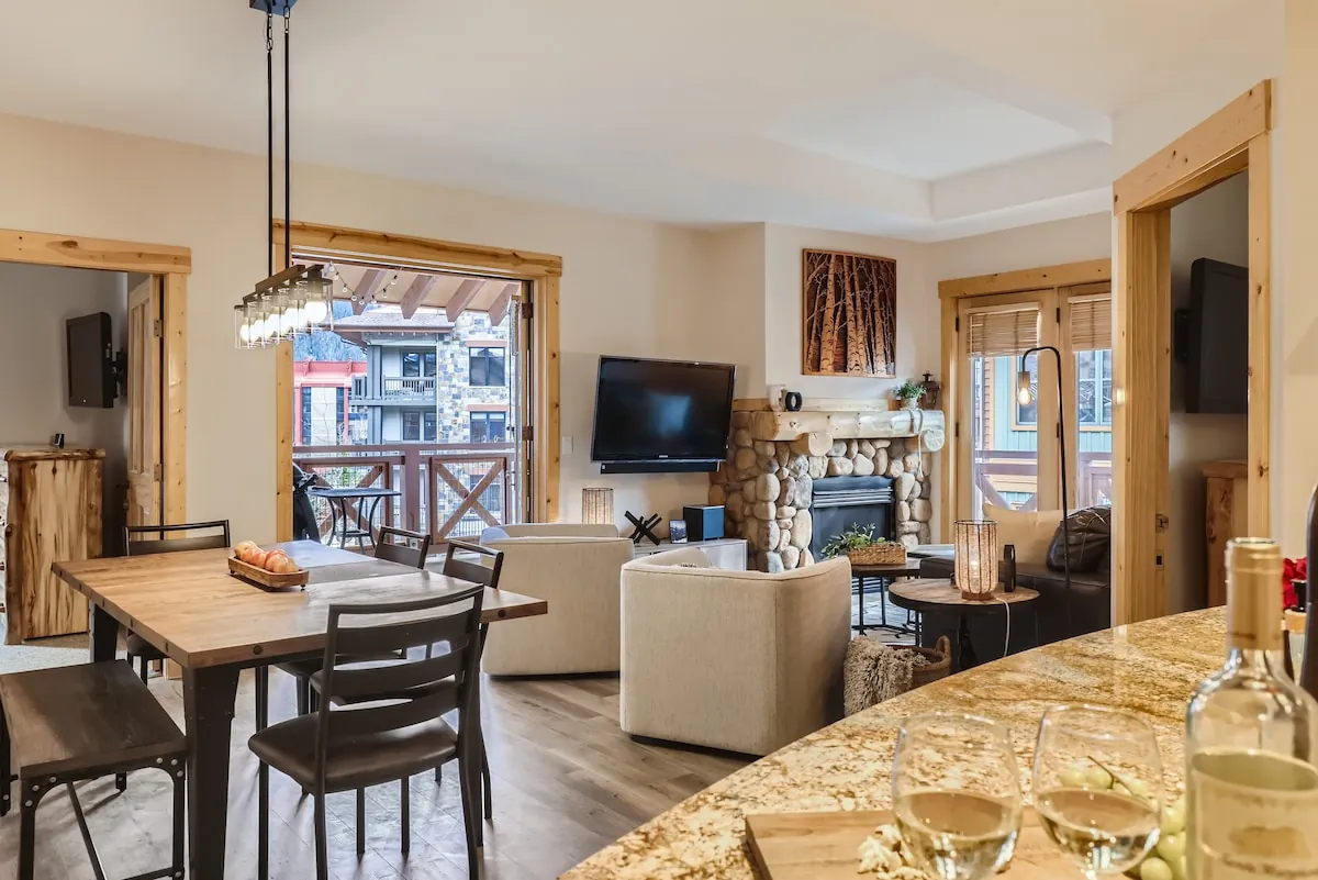 Village Views & a Private Deck in Copper Mountain
